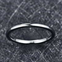 Thumbnail for Silver 2mm Tungsten Carbide Ring