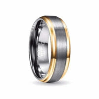 Thumbnail for Orbit Rings Tungsten Carbide 7 Morning Star Silver