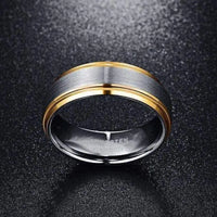 Thumbnail for Orbit Rings Tungsten Carbide Morning Star Silver