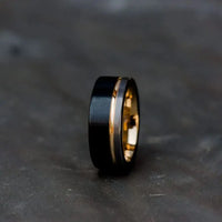 Thumbnail for Black Rose Gold and Silver Ring