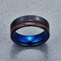 Thumbnail for Orbit Rings Tungsten Carbide Neutron Wood
