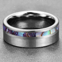 Thumbnail for Orbit Rings Tungsten Carbide Silver Moon