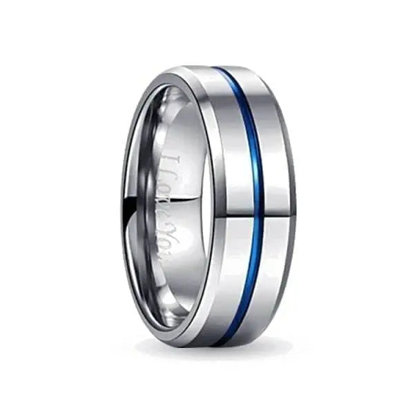 Orbit Rings Tungsten Carbide 6 Silver Stream Silver