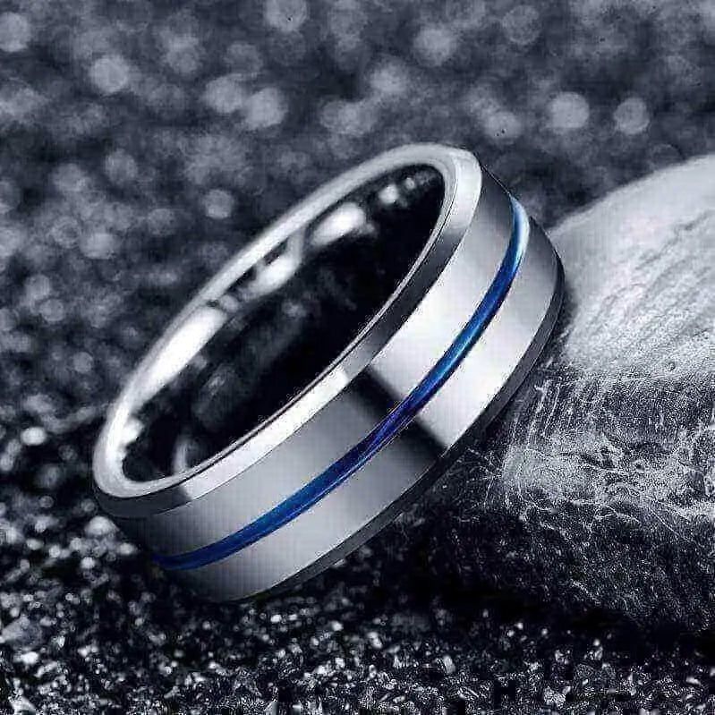 Orbit Rings Tungsten Carbide Silver Stream Silver