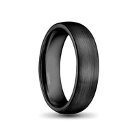 Thumbnail for 6mm Black Brushed Ceramic Ring 