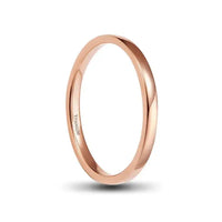 Thumbnail for 2mm Polished Rose Gold Titanium Ring 