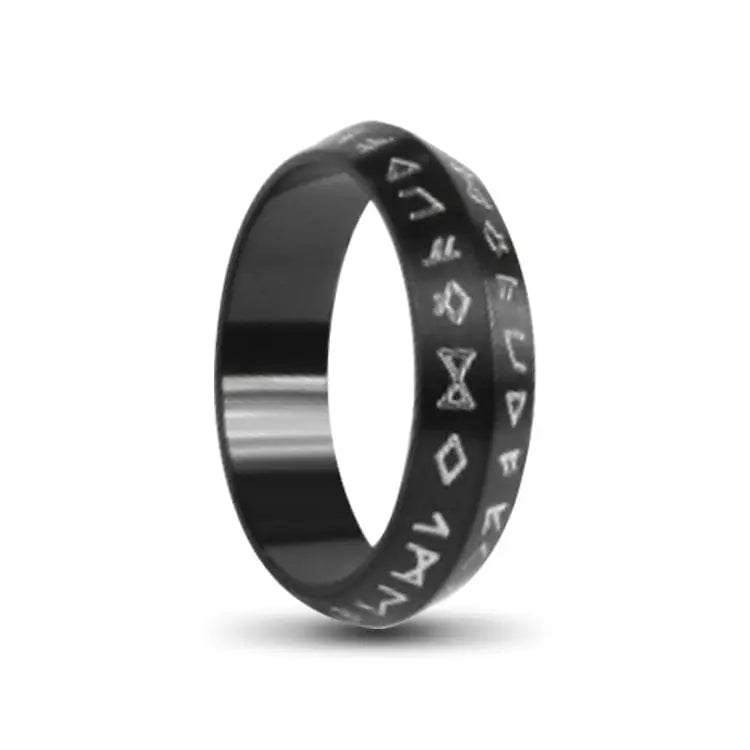 Nordic Black Viking Stainless Steel Ring