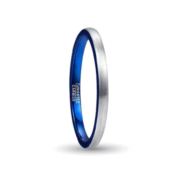 Orbit Rings Tungsten Carbide Celtic Blue